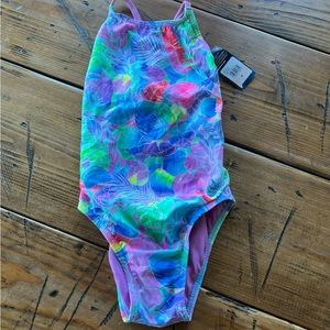 Speedo Women's Vibe Collection Tie-back- Rainbow Brights Size 28 - NWT